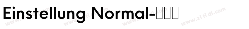 Einstellung Normal字体转换